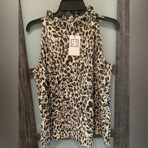 THML cheetah blouse  - NWT - size Medium